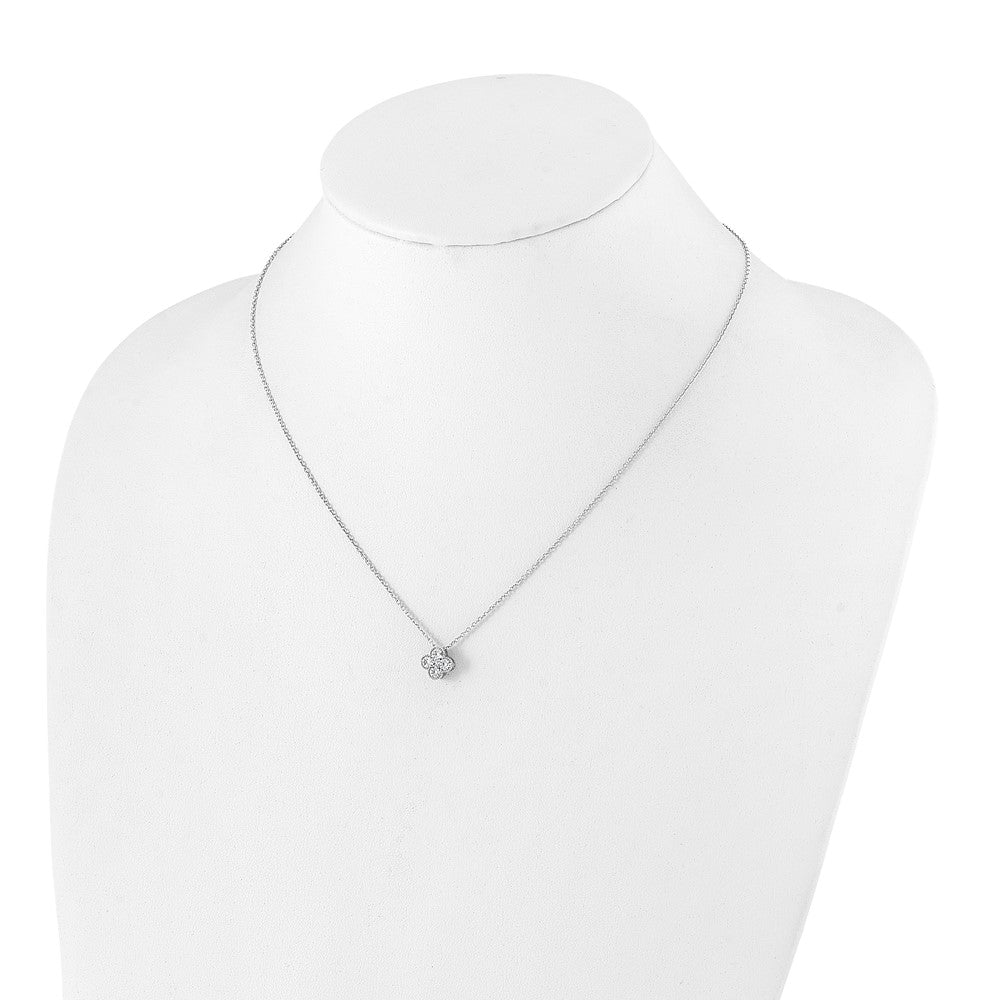 True Origin Lab Grown Diamond VS+ F+ Complete 18 in Bloom Floral Necklace