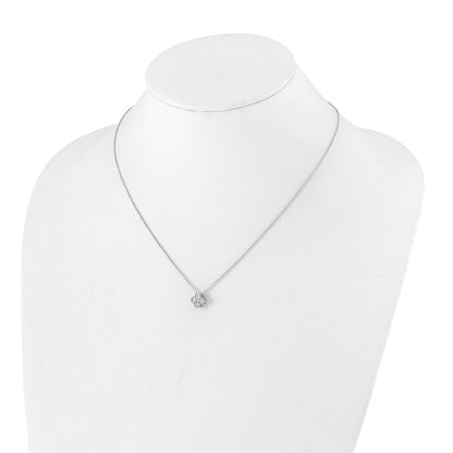 True Origin Lab Grown Diamond VS+ F+ Complete 18 in Bloom Floral Necklace