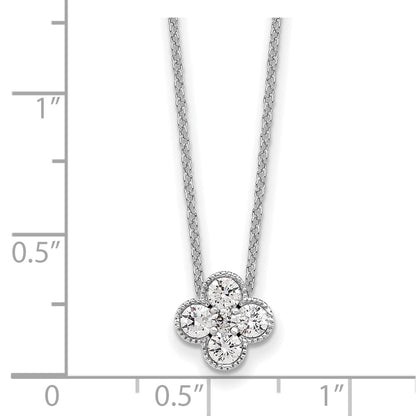 True Origin Lab Grown Diamond VS+ F+ Complete 18 in Bloom Floral Necklace