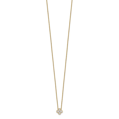 True Origin Lab Grown Diamond VS+ F+ Complete 18 in Bloom Floral Necklace