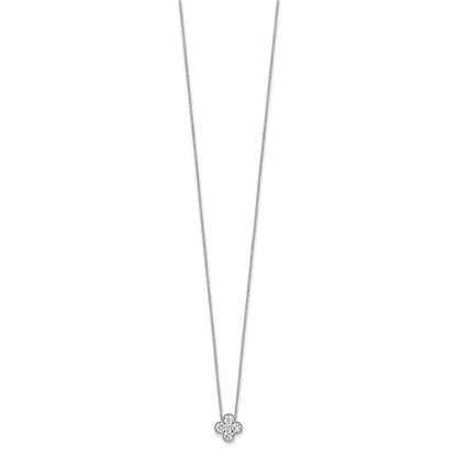 True Origin Lab Grown Diamond VS+ F+ Complete 18 in Bloom Floral Necklace