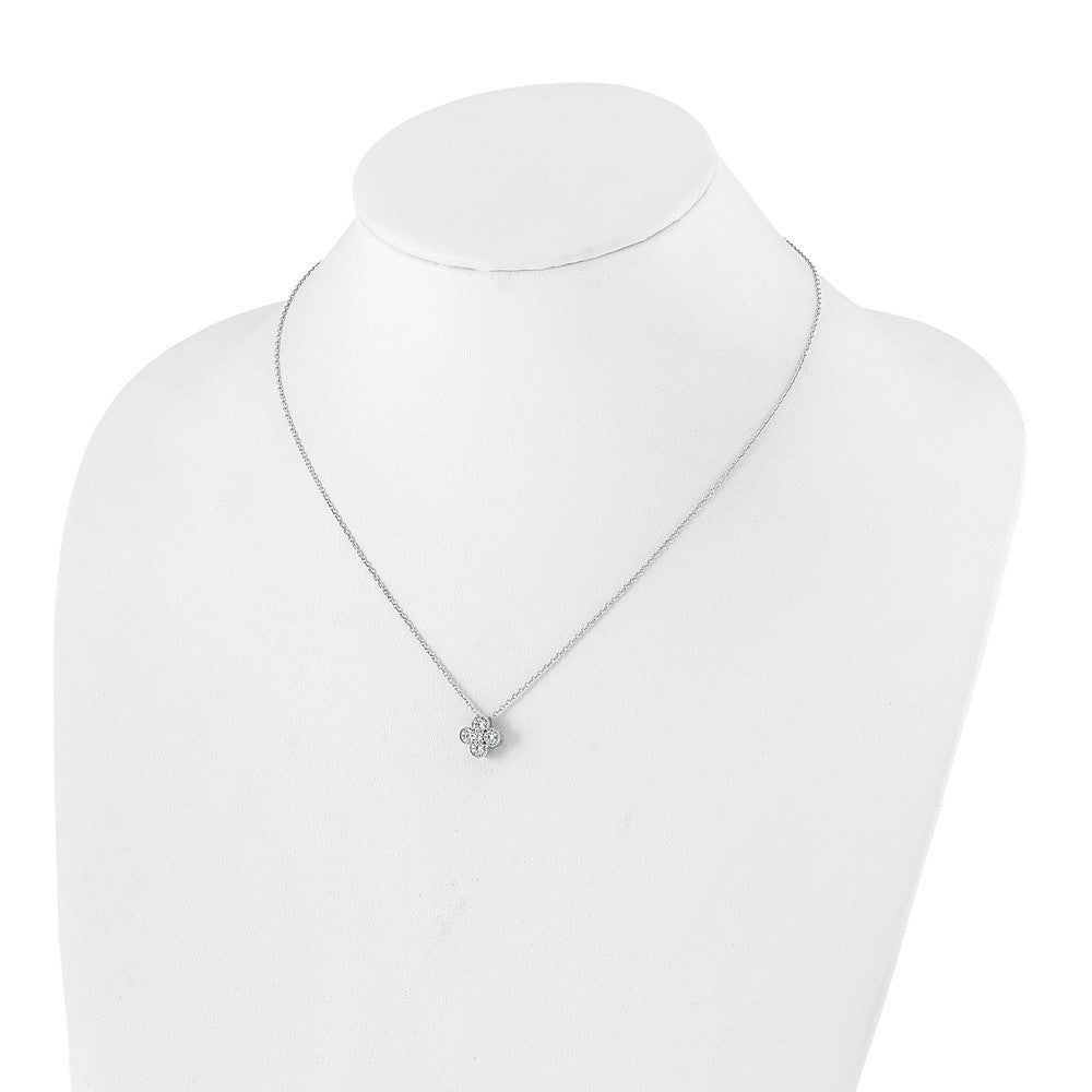 True Origin Lab Grown Diamond VS+ F+ Complete 18 in Bloom Floral Necklace