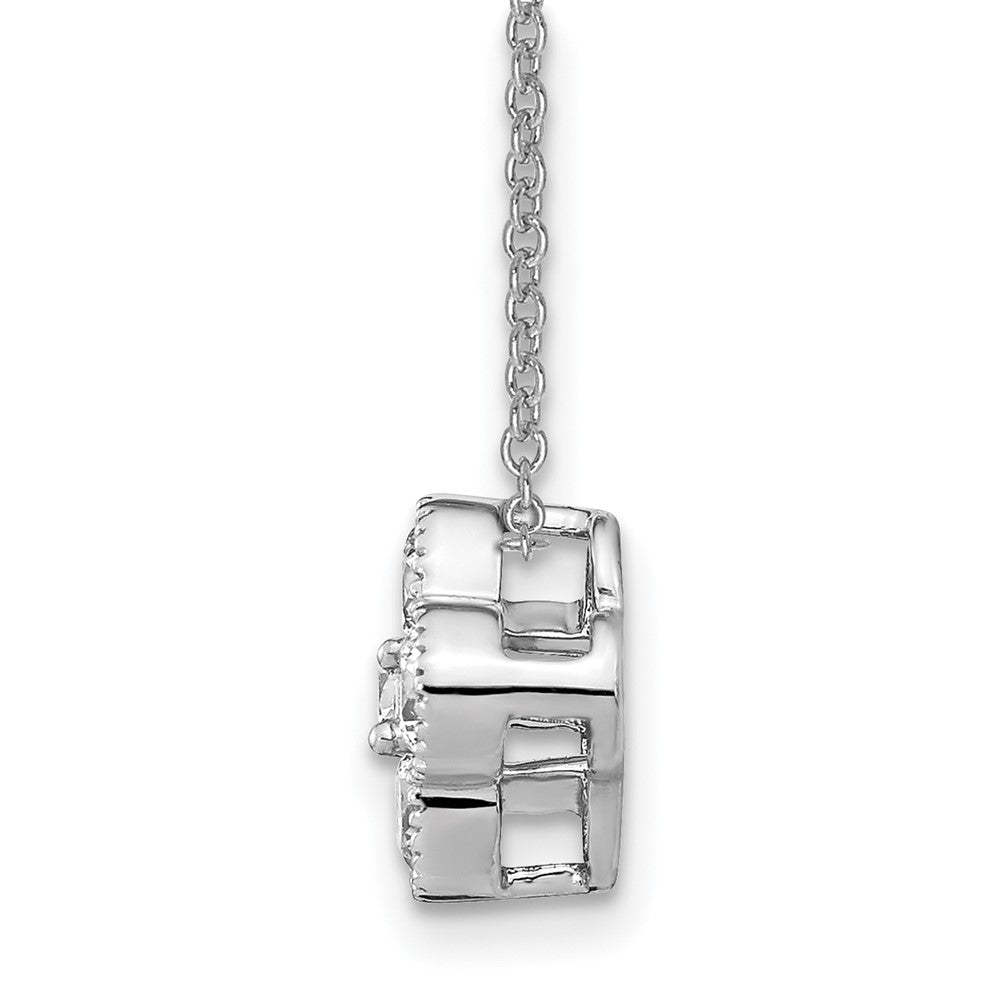 True Origin Lab Grown Diamond VS+ F+ Complete 18 in Bloom Floral Necklace