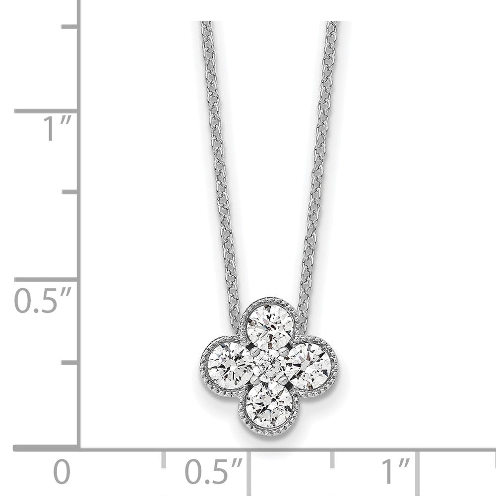 True Origin Lab Grown Diamond VS+ F+ Complete 18 in Bloom Floral Necklace