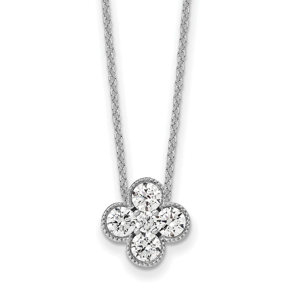 True Origin Lab Grown Diamond VS+ F+ Complete 18 in Bloom Floral Necklace