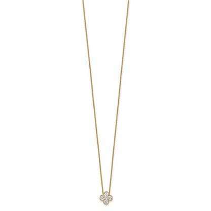 True Origin Lab Grown Diamond VS+ F+ Complete 18 in Bloom Floral Necklace