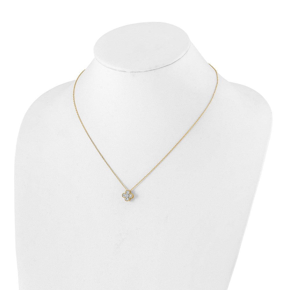 True Origin Lab Grown Diamond VS+ F+ Complete 18 in Bloom Floral Necklace