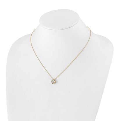 True Origin Lab Grown Diamond VS+ F+ Complete 18 in Bloom Floral Necklace