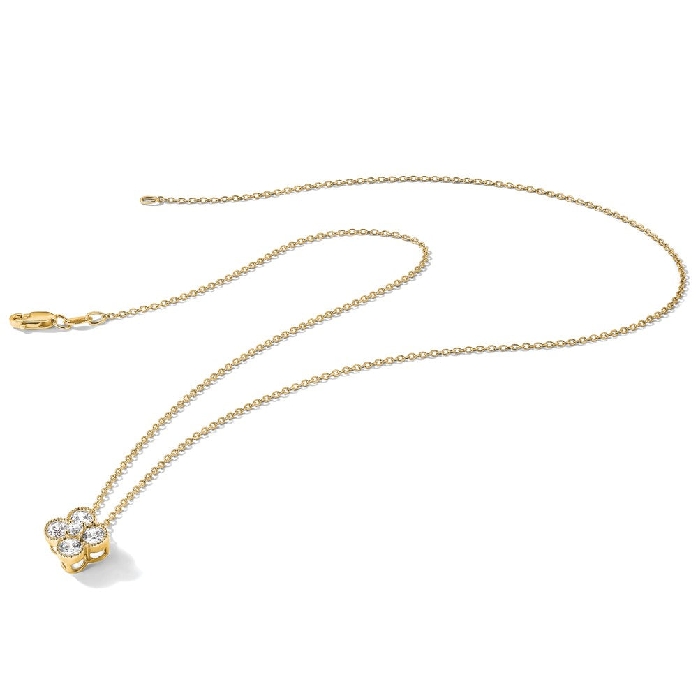 True Origin Lab Grown Diamond VS+ F+ Complete 18 in Bloom Floral Necklace