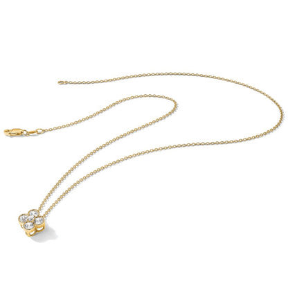 True Origin Lab Grown Diamond VS+ F+ Complete 18 in Bloom Floral Necklace