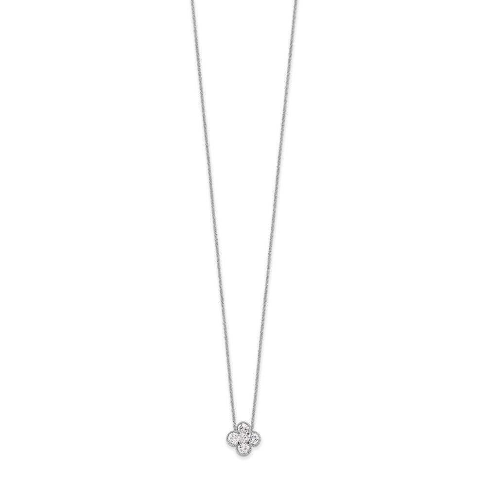 True Origin Lab Grown Diamond VS+ F+ Complete 18 in Bloom Floral Necklace