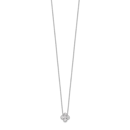 True Origin Lab Grown Diamond VS+ F+ Complete 18 in Bloom Floral Necklace