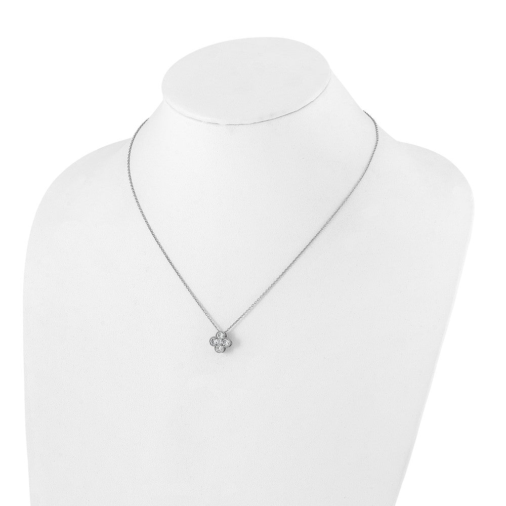 True Origin Lab Grown Diamond VS+ F+ Complete 18 in Bloom Floral Necklace