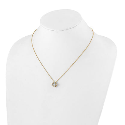 True Origin Lab Grown Diamond VS+ F+ Complete 18 in Bloom Floral Necklace