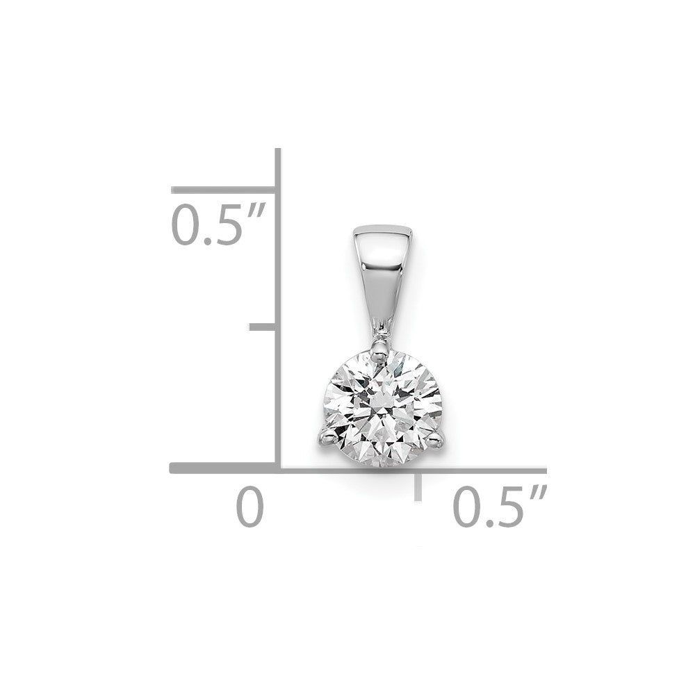 Lab Grown Diamond VS/SI+ G+ Three Prong Complete Solitaire Pendant
