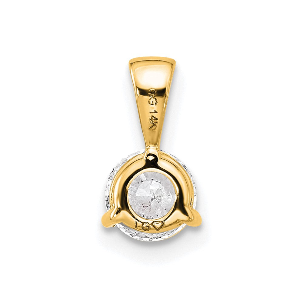 Lab Grown Diamond VS/SI+ G+ Three Prong Complete Solitaire Pendant