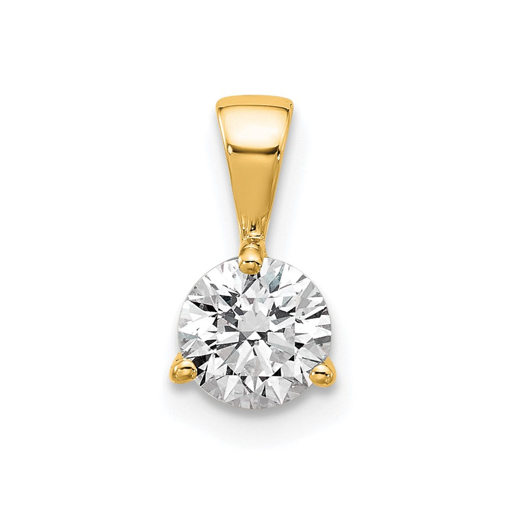 Lab Grown Diamond VS/SI+ G+ Three Prong Complete Solitaire Pendant