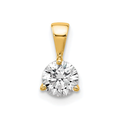 Lab Grown Diamond VS/SI+ G+ Three Prong Complete Solitaire Pendant