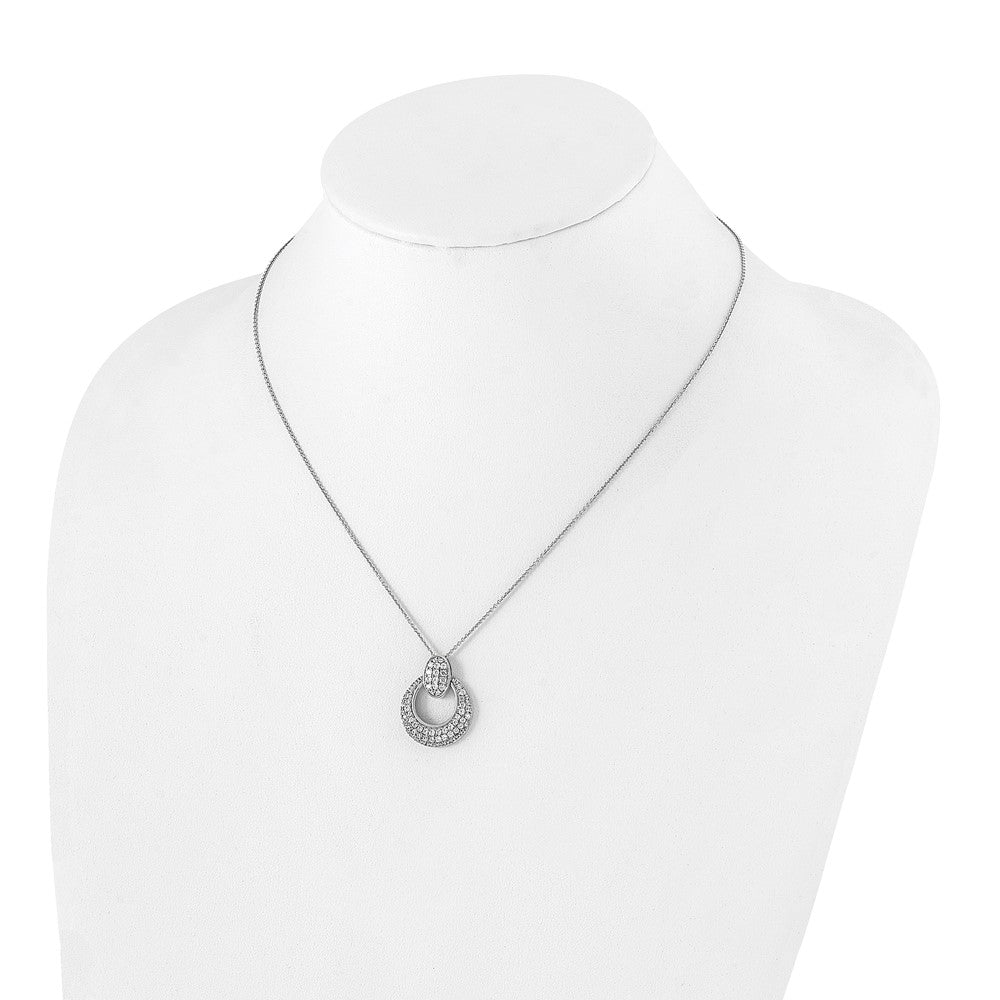 True Origin Lab Grown Diamond VS+ F+ 18 in Complete Circle Pendant Necklace