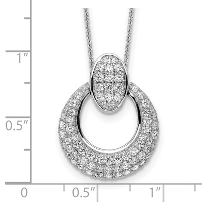True Origin Lab Grown Diamond VS+ F+ 18 in Complete Circle Pendant Necklace