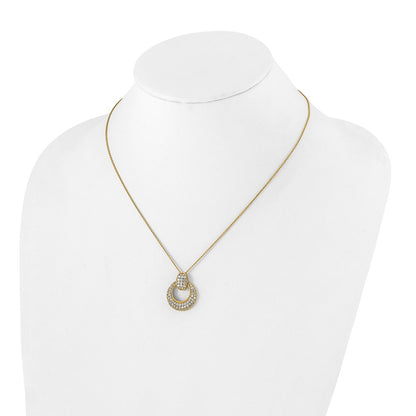 True Origin Lab Grown Diamond VS+ F+ 18 in Complete Circle Pendant Necklace
