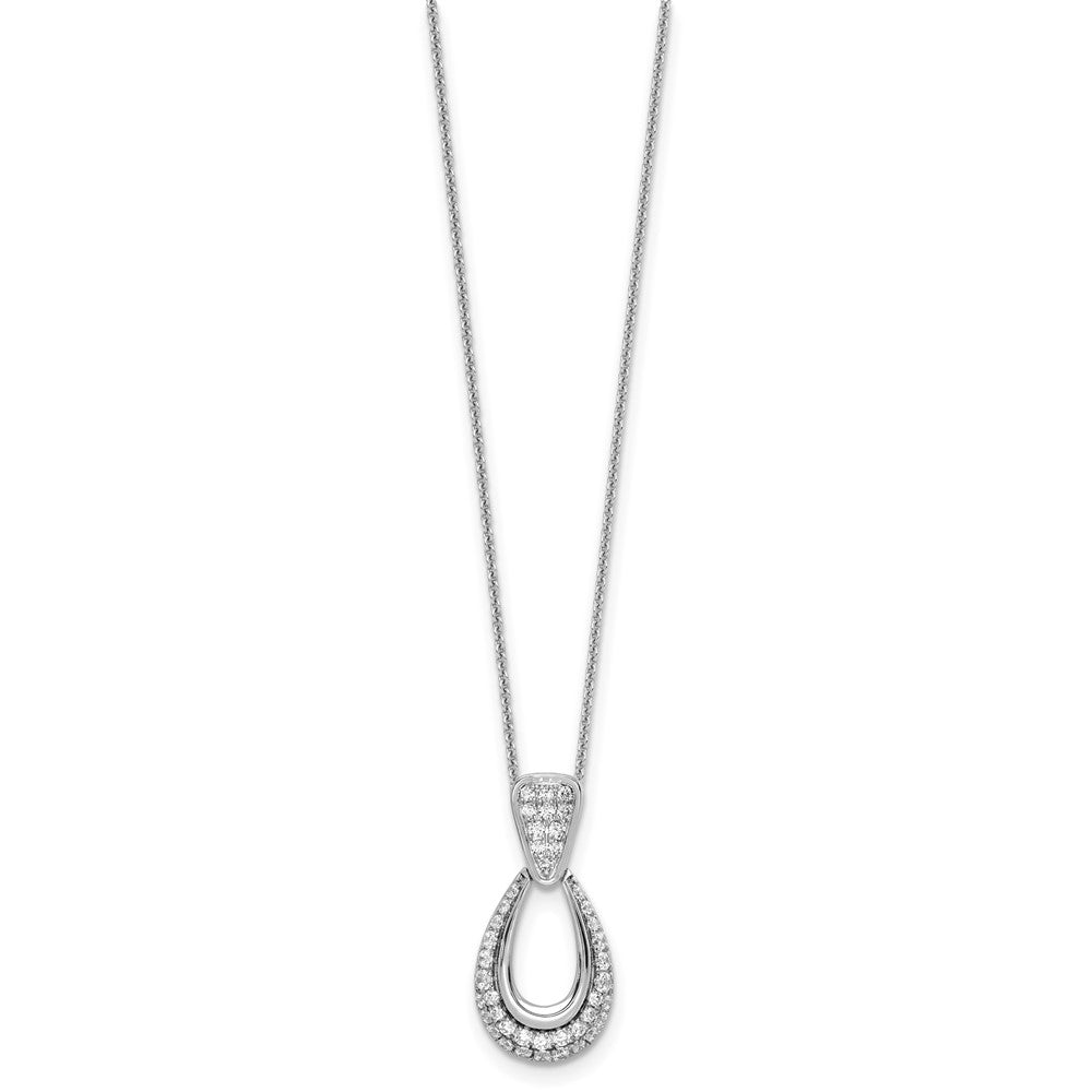 True Origin Lab Grown Diamond VS+ F+ 18 in Complete Teardrop Necklace