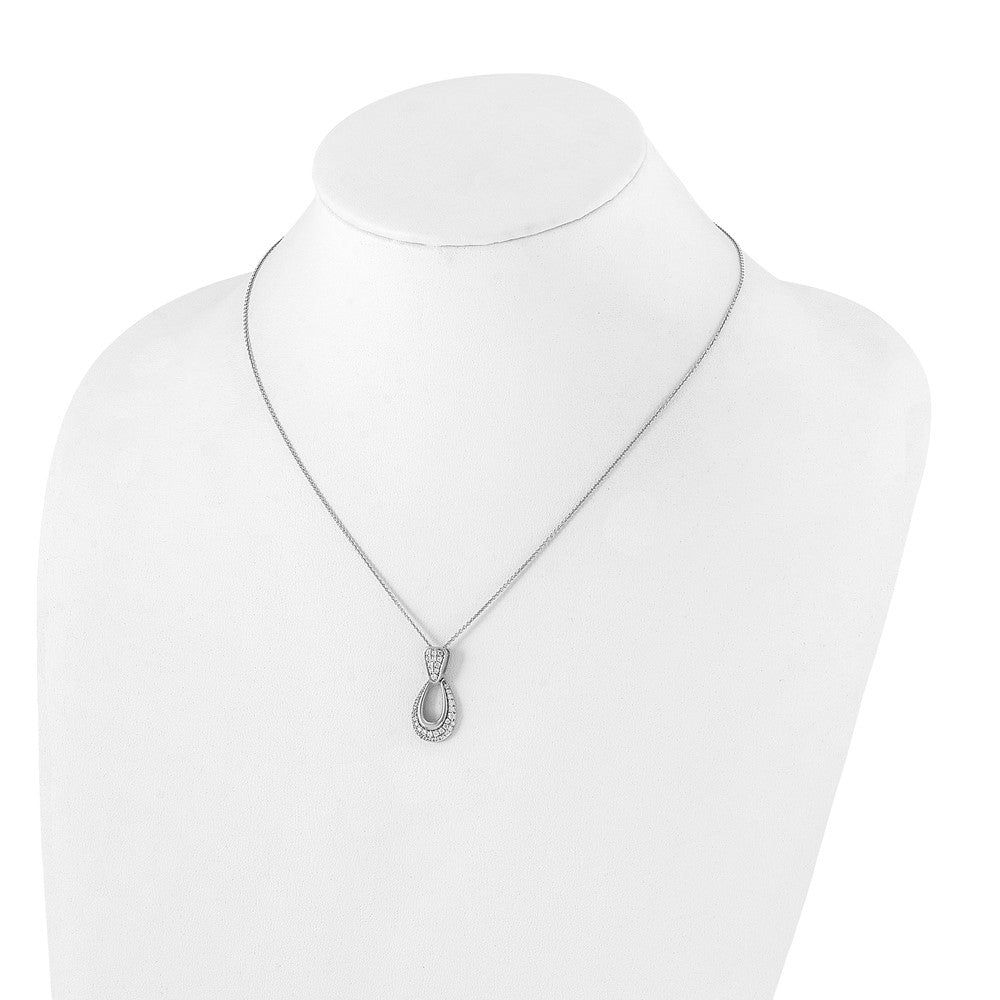 True Origin Lab Grown Diamond VS+ F+ 18 in Complete Teardrop Necklace