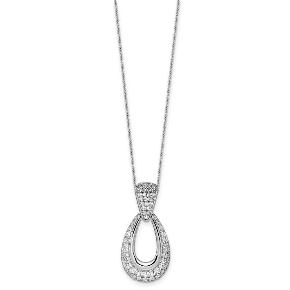 True Origin Lab Grown Diamond VS+ F+ 18 in Complete Teardrop Necklace