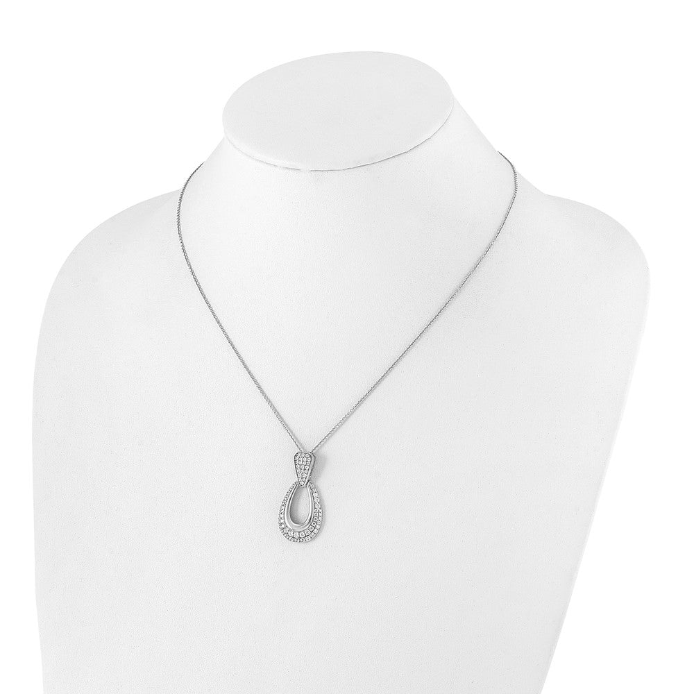 True Origin Lab Grown Diamond VS+ F+ 18 in Complete Teardrop Necklace