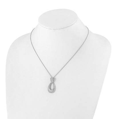 True Origin Lab Grown Diamond VS+ F+ 18 in Complete Teardrop Necklace