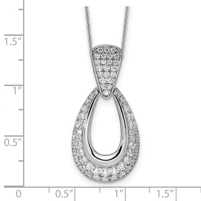 True Origin Lab Grown Diamond VS+ F+ 18 in Complete Teardrop Necklace
