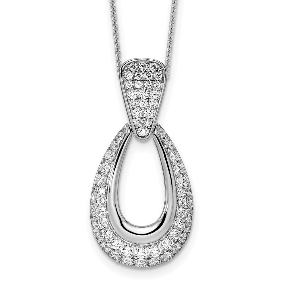 True Origin Lab Grown Diamond VS+ F+ 18 in Complete Teardrop Necklace