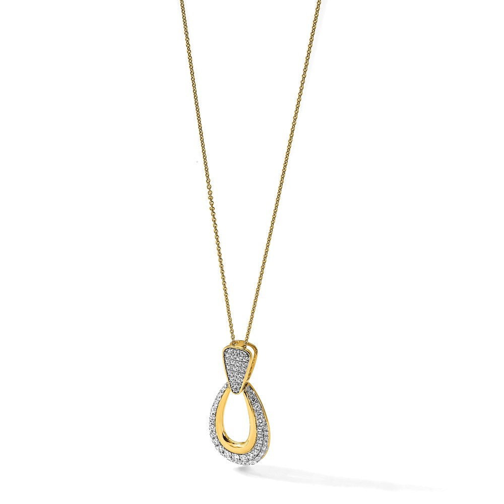 True Origin Lab Grown Diamond VS+ F+ 18 in Complete Teardrop Necklace