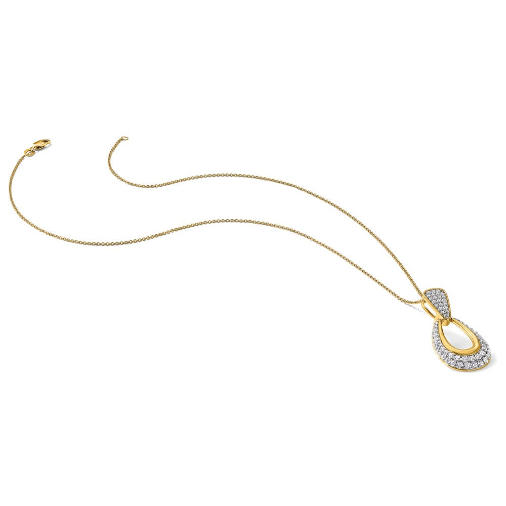 True Origin Lab Grown Diamond VS+ F+ 18 in Complete Teardrop Necklace