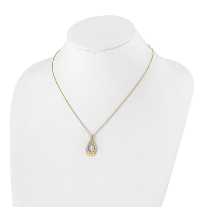 True Origin and Lab Grown Diamond VS+ F+ 18 in Complete Teardrop Necklace
