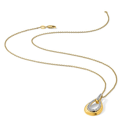True Origin and Lab Grown Diamond VS+ F+ 18 in Complete Teardrop Necklace