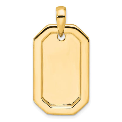 True Origin Men's Lab Grown Diamond VS+ F+ Complete Dog Tag Pendant