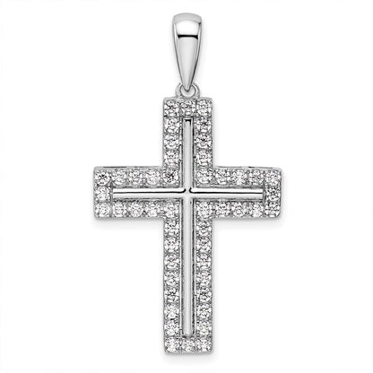 True Origin Lab Grown Diamond VS+ F+ Complete Cross Pendant
