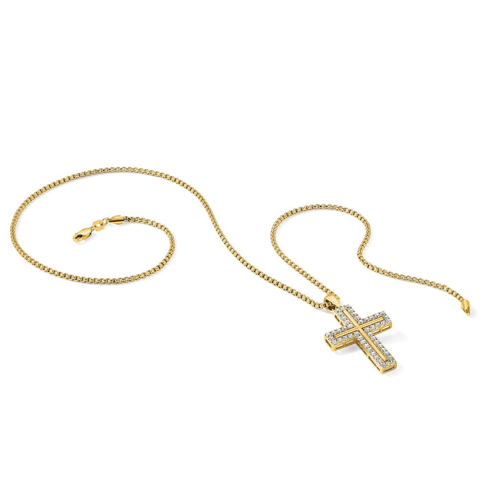 True Origin Lab Grown Diamond VS+ F+ Complete Cross Pendant
