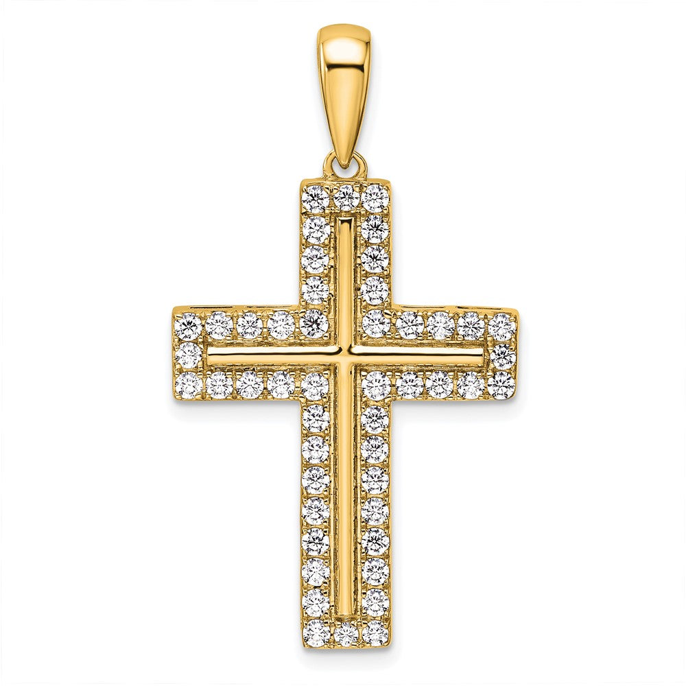 True Origin Lab Grown Diamond VS+ F+ Complete Cross Pendant