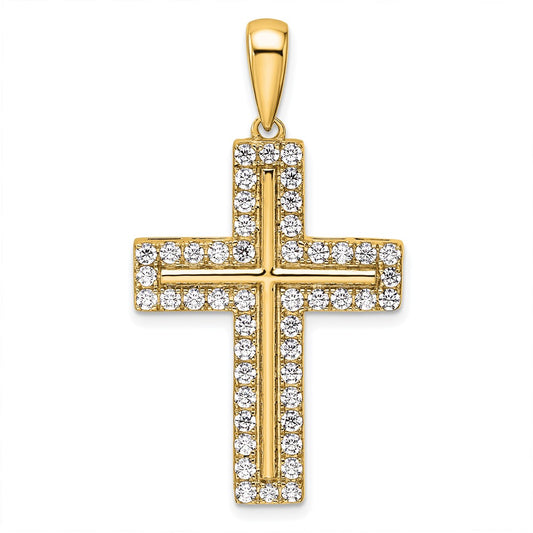 True Origin Lab Grown Diamond VS+ F+ Complete Cross Pendant