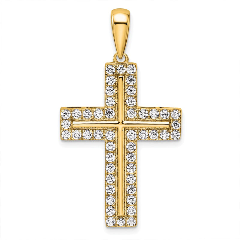 True Origin Lab Grown Diamond VS+ F+ Complete Cross Pendant
