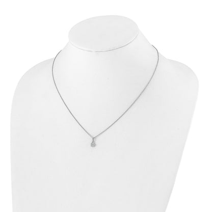 True Origin Lab Grown Diamond VS+ F+ Complete 18 in Round Solitaire Necklace