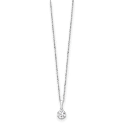 True Origin Lab Grown Diamond VS+ F+ Complete 18 in Round Solitaire Necklace