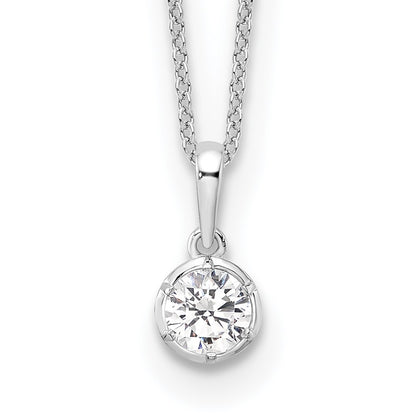 True Origin Lab Grown Diamond VS+ F+ Complete 18 in Round Solitaire Necklace