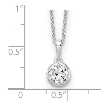 True Origin Lab Grown Diamond VS+ F+ Complete 18 in Round Solitaire Necklace