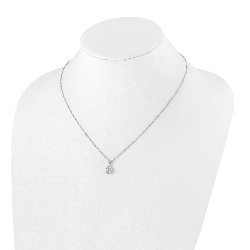 True Origin Lab Grown Diamond VS+ F+ Complete 18 in Round Solitaire Necklace