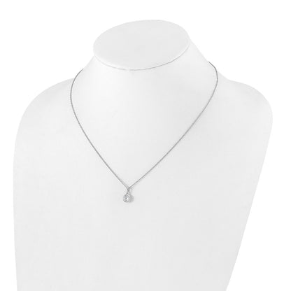 True Origin Lab Grown Diamond VS+ F+ Complete 18 in Round Solitaire Necklace