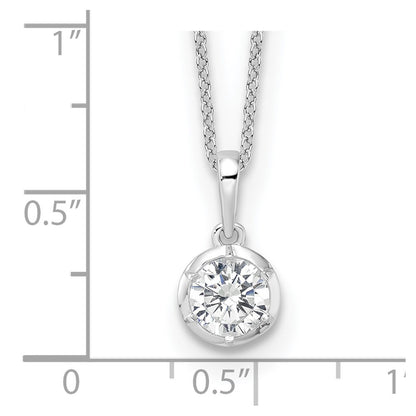 True Origin Lab Grown Diamond VS+ F+ Complete 18 in Round Solitaire Necklace