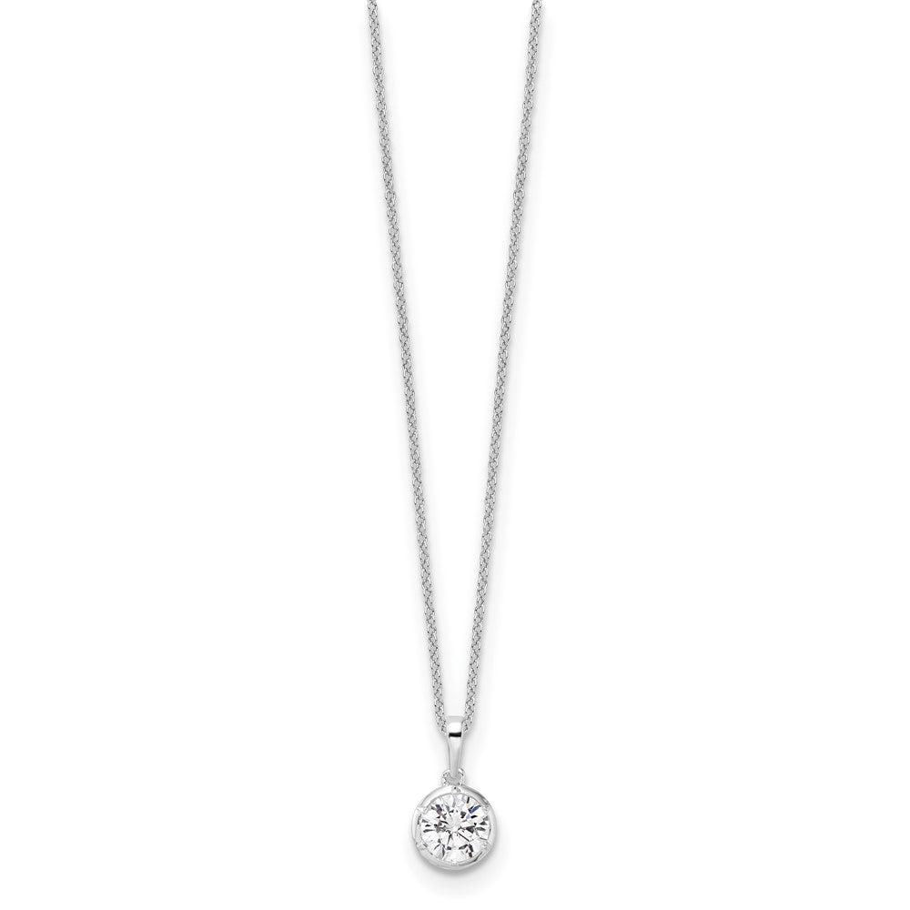 True Origin Lab Grown Diamond VS+ F+ Complete 18 in Round Solitaire Necklace